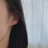 925 Silver Plated Geometric Earrings for Women
