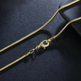 925 Silver 2MM Snake Chain Necklace 16-30 Inch