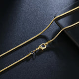 925 Silver 2MM Snake Chain Necklace 16-30 Inch