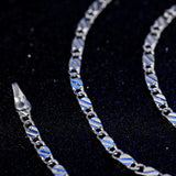 925 Silver 2mm Charm Chain Necklace