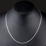 925 Silver 2mm Charm Chain Necklace