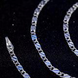 925 Sterling Silver 2mm Chain Necklace For Men Women Wedding Gift