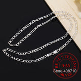 925 Silver 4mm Chain Necklaces - Various Lengths