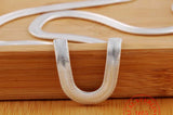 925 Sterling Silver 6mm Flat Snake Chain Necklace