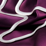 925 Silver 6mm Flat Snake Chain Necklace 16-24 Inch