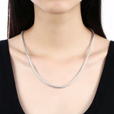 925 Silver 3mm Snake Chain Necklace Wedding Engagement
