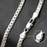 925 Silver Chain Necklace 18-24 Inch 18k Charm Jewelry