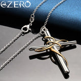 925 Silver Cross Pendant Necklace Chain 18-30 Inch Wedding Fine Jewelry