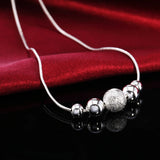 925 Silver Pendant Necklace For Women Wedding Gift Jewelry