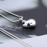 925 Silver Heart Necklace Women Wedding Gift