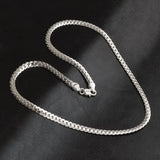 925 Silver 18K 6MM Chain Bracelets & Necklace Set