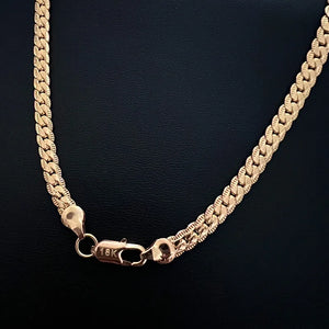 925 Silver 18K Gold/Silver 20 Inch Side Chain Necklace Wedding Jewelry