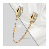 925 Sterling Silver Safety Chain Beads for Bracelets