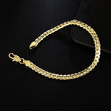 925 Silver 5mm Sideways Chain Bracelet for Women & Men