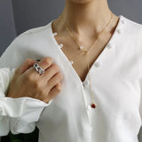 925 Silver Necklace with Pearl Heart Pendant