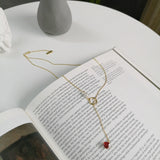 925 Silver Necklace with Pearl Heart Pendant
