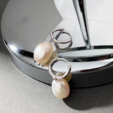 925 Sterling Silver Pearl Eardrop Earring for Women