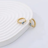 925 Silver 18k Plated Diamond Earrings Formal Jewelry