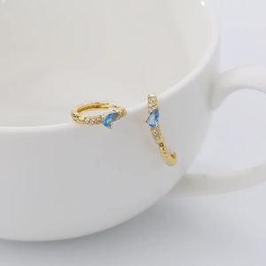 925 Silver 18k Plated Diamond Earrings Formal Jewelry