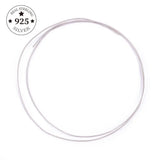 925 Sterling Silver 1M Long Beading Wire Cord String for DIY Jewelry Making