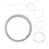 925 Sterling Silver 1M Long Beading Wire Cord String for DIY Jewelry Making