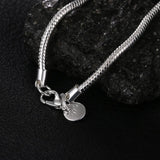925 Sterling Silver Snake Chain Necklace 1MM/2MM/3MM