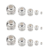925 Silver Round Ball Spacer Bead DIY Jewelry Making