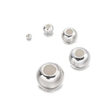 925 Silver Round Ball Spacer Bead DIY Jewelry Making