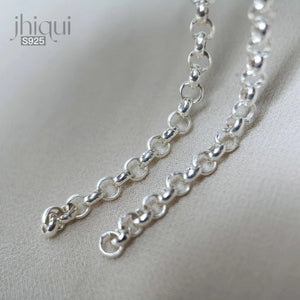 925 Silver O Chain DIY Bracelet Necklace Making Fine Jewelry Finding
