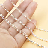 925 Silver O Chain DIY Bracelet Necklace Making Fine Jewelry Finding