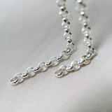 925 Silver O Chain DIY Bracelet Necklace Making Fine Jewelry Finding