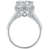 925 Silver 2-Carat Moissanite Round Bag Ring Lady