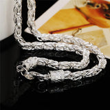 925 Silver 20in 5mm Chain Necklace Wedding Engagement Party Jewelry