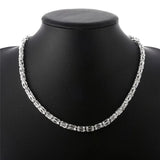 925 Silver 20in 5mm Chain Necklace Wedding Engagement Party Jewelry