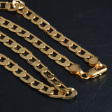 925 Silver 20 Inch 8MM Sideways Chain Necklace Wedding Gift