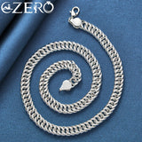 925 Silver 20" 10MM Chain Necklace Wedding Jewelry Gift