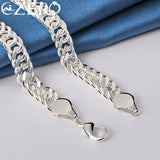 925 Silver 20" 10MM Chain Necklace Wedding Jewelry Gift