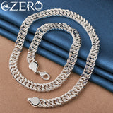 925 Silver 20" 10MM Chain Necklace Wedding Jewelry Gift