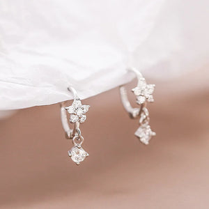 925 Silver Hollow Tassel Earrings