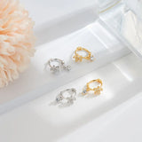925 Silver Hollow Tassel Earrings