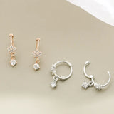 925 Silver Hollow Tassel Earrings
