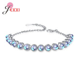 925 Silver Pearl Smart Bracelet Wedding Jewelry Gift