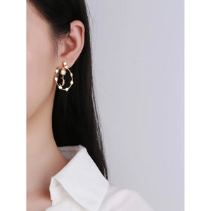 925 Silver Sun Moon Star Earrings Female Versatile Earrings