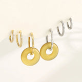 925 Silver 20mm CZ French Hoop Earring Clasps for DIY Jewelry Making