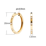 925 Silver 20mm CZ French Hoop Earring Clasps for DIY Jewelry Making