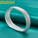 925 Sterling Silver 20mm Bangle Bracelet Wedding Charm Party