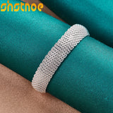 925 Sterling Silver 20mm Bangle Bracelet Wedding Charm Party