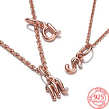 925 Sterling Silver Alphabet A Charm Bead for Bracelet Necklace Jewelry Making