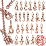 925 Sterling Silver Alphabet A Charm Bead for Bracelet Necklace Jewelry Making