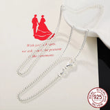 925 Silver 2MM Full Side Chain Necklace for Men Women